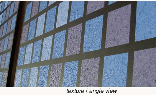 Textured Squares Triptych, Edge View