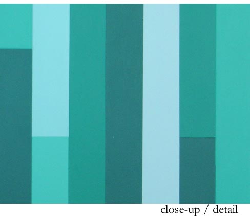 Green Painting Close-Up