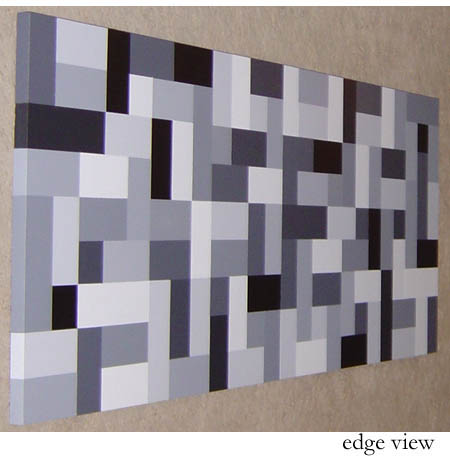 Large Black and White Diptych