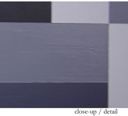 Black and White Diptych Painting Close-Up
