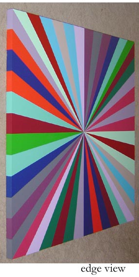 Geometric Painting Multi-Color Pinwheel