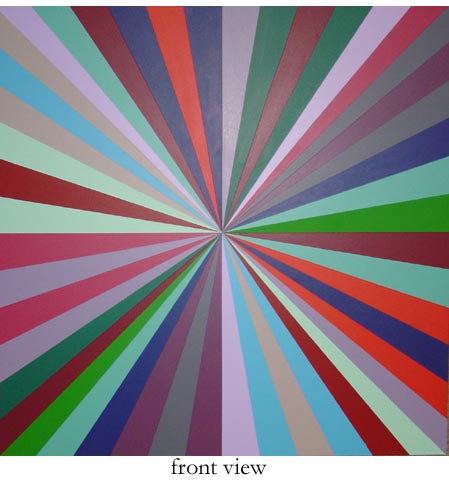 Geometric Multi-Color Pinwheel Painting
