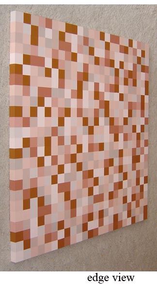 Modern Abstract Beige Squares Painting