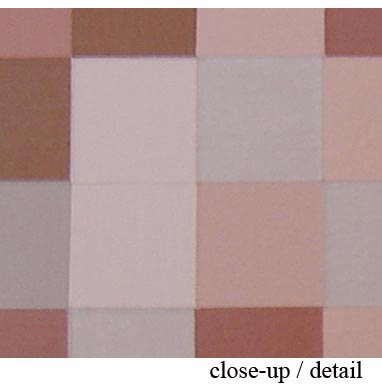 Beige Squares Painting Close-Up