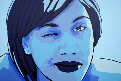 Tiff Pop Art Portrait Painting