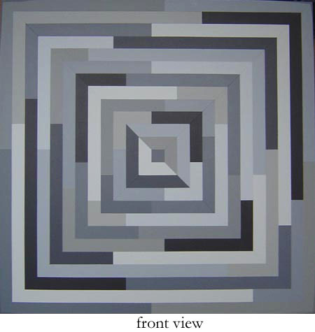 Black & White Geometric Painting