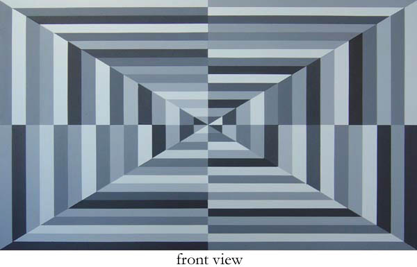 Original Black & White Geometric Painting