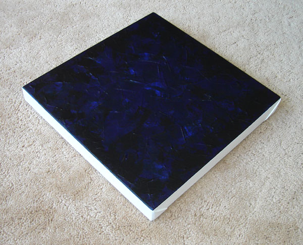 Original Dark Blue Wash Painting
