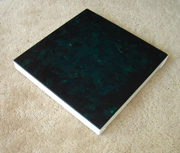 Deep Dark Green Wash Painting