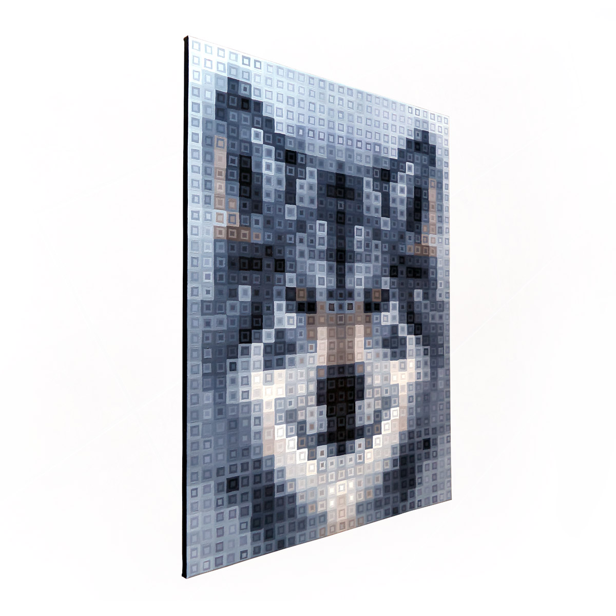 Original Large Grey Wolf Wall Art On Canvas