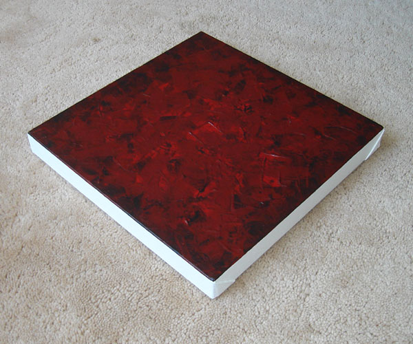 Dark Red Wash Painting