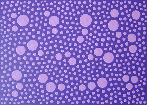 Pink on Purple Dots Painting