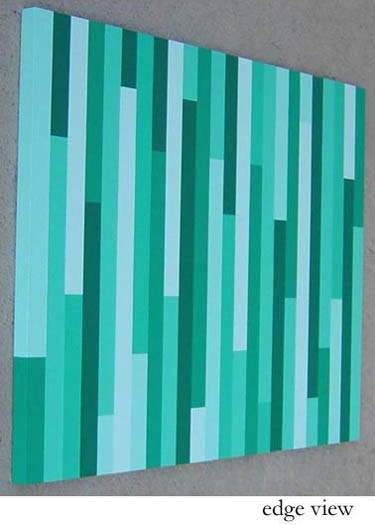 Original Painting Green Pop Bands