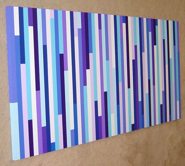 Blue & Purple Pop Bands Painting