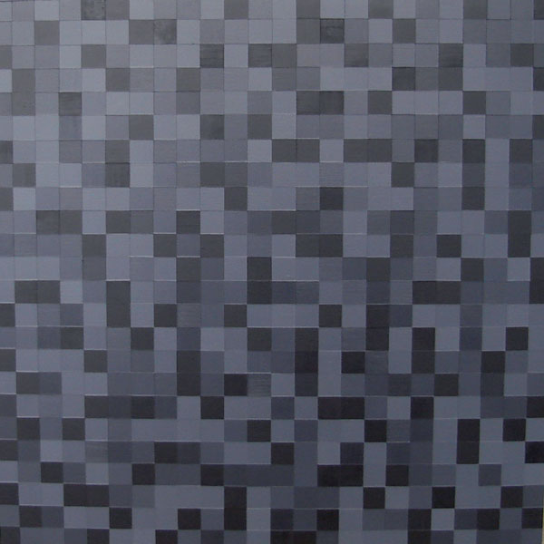 Original Black And Dark Greys Painting | Modern Squares Design