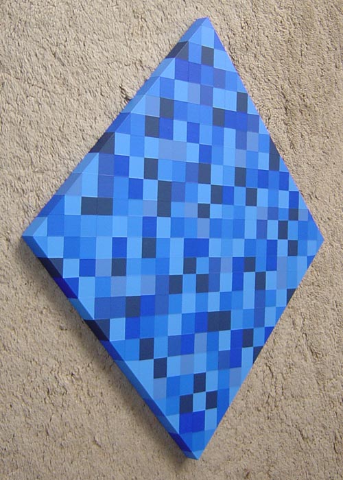 Original Modern Blue Diamond Painting