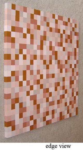 Modern Abstract Beige Squares Painting
