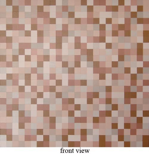 Modern Squares Beige Abstract Painting