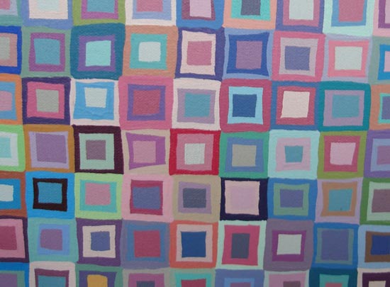Multi-Color Optical Squares Close-up