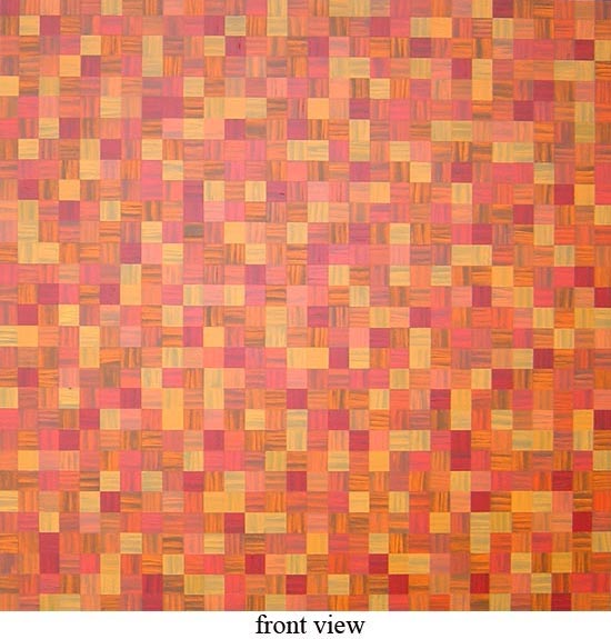 Modern Squares Orange Abstract Painting