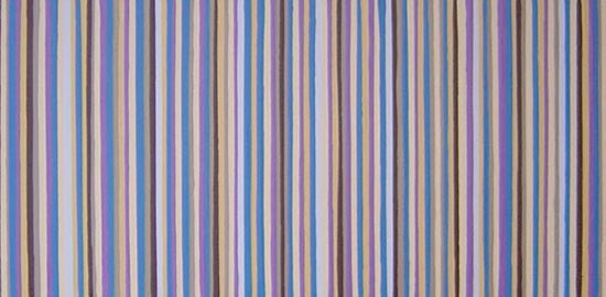 Blue, Purple and Beige Modern Stripes Painting