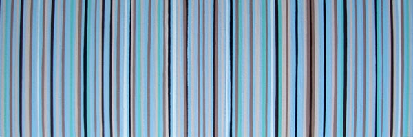 Original Light Aqua & Chocolate Stripes Painting
