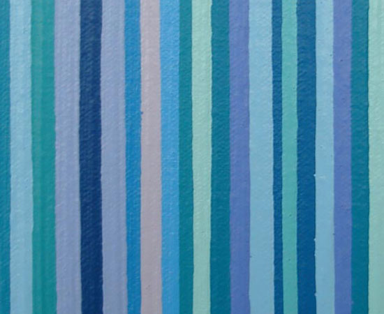 Blue and Green Stripes Close-up