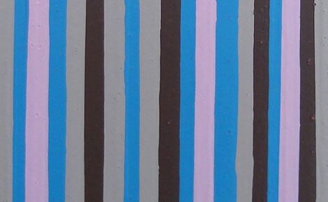 Blue, Brown and Pink Modern Stripes Close-Up