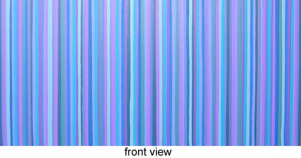 Blue and Purple Modern Stripes Painting