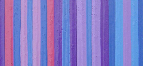 Blue, Purple and Pink Stripes Painting Close-Up