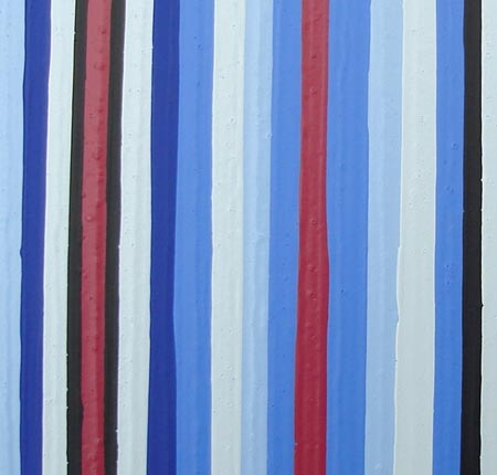 Blue and Red Stripes Close-up