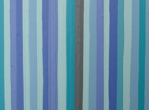 Modern Purple, Blue-Green Stripes Close-up