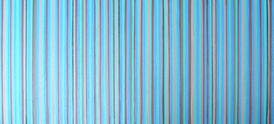 Green & Tan Stripes Painting