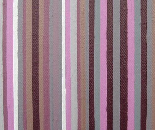 Pink, Burgandy and Grey Stripes Close-up
