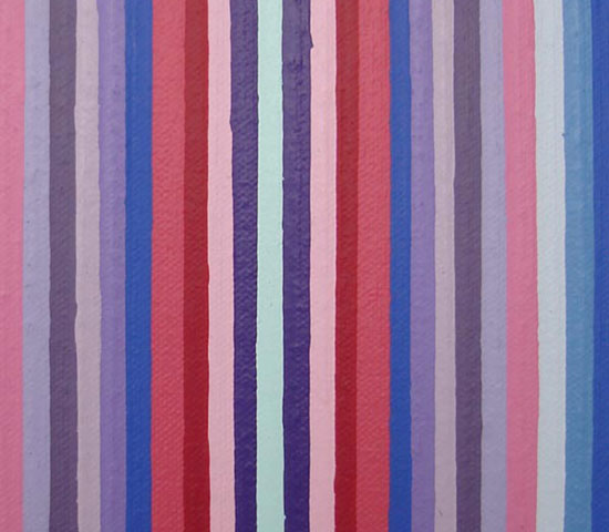 Red and Blue Stripes Close-up