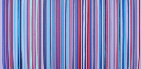 Modern Red, Blue and Purple Stripes Stripes Painting