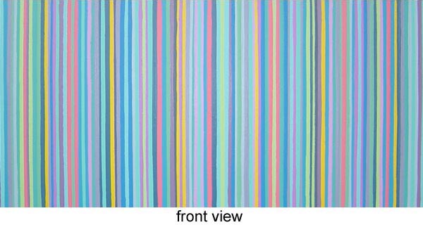 Multi Color Soft Pastels Stripes Painting