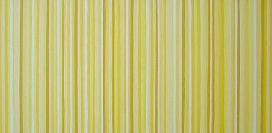 Original Yellow Modern Stripes Painting