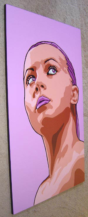Large Pop Art Portrait Painting