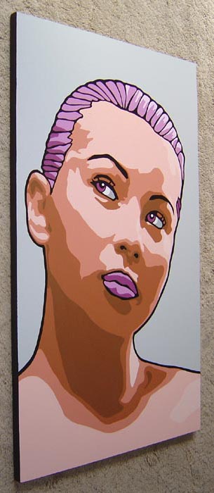 Large Original Pop Art Portrait Painting