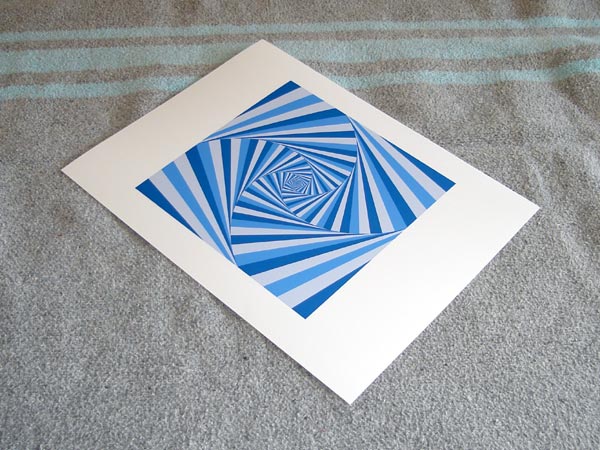 Blue Spiral Giclee Print