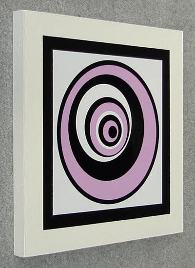 Mounted Pink Ovals Print