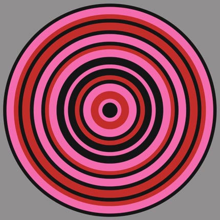 Red and Pink Circles Print