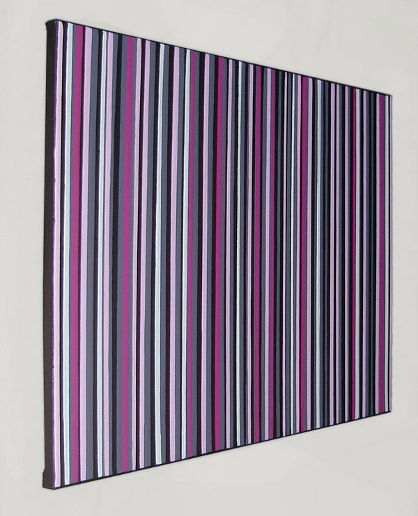 Original Magenta Pink And Grey Painting