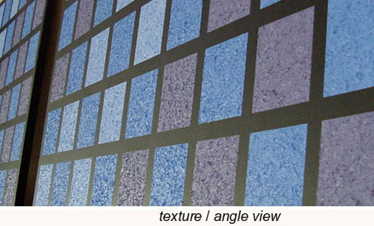 Textured Squares Triptych, Edge View