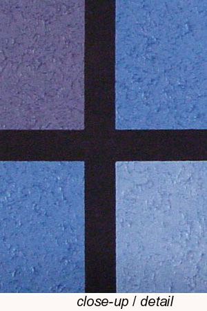 Blue and Purple Textured Painting, Close-Up View
