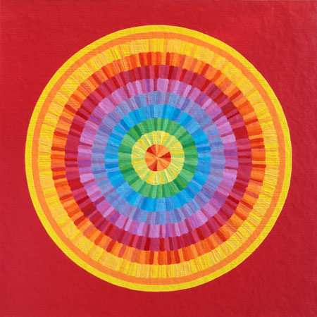 Rainbow Circle Painting