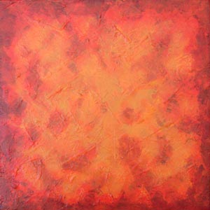 Burnt Orange Wash Painting