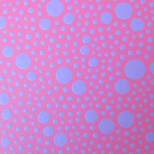 Blue on Pink Dots Painting