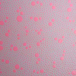 Pink on Grey Dots Painting